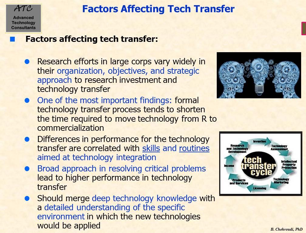 The Importance of Technology Transfer